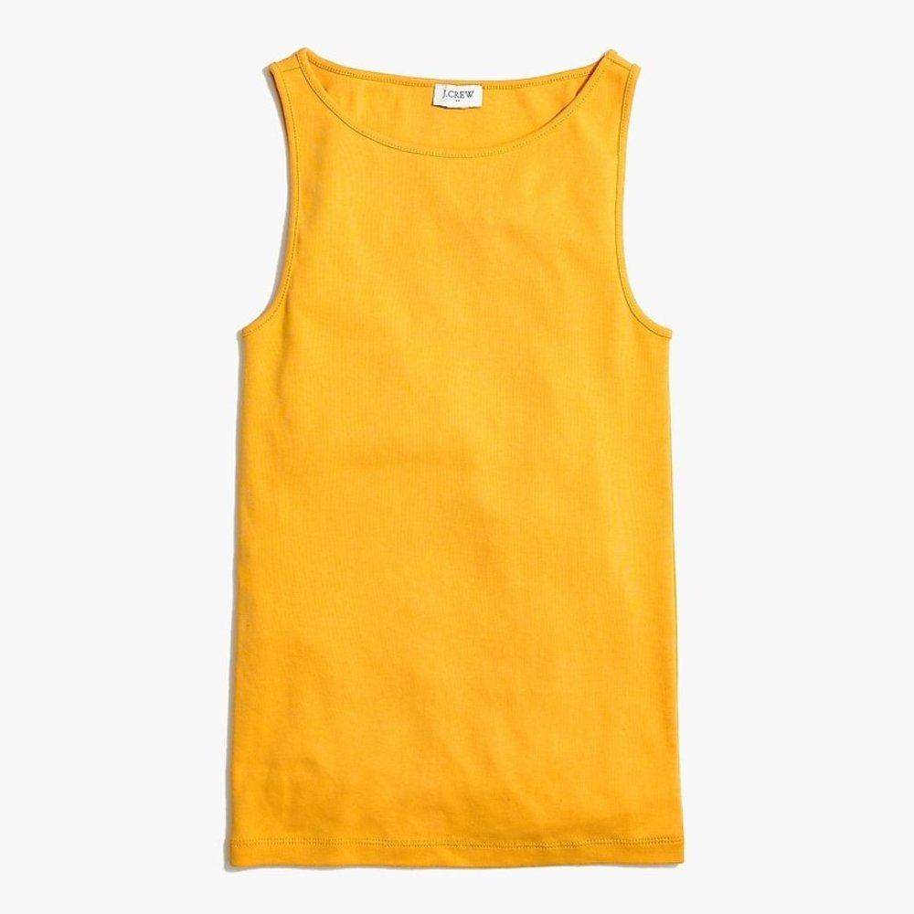💥J Crew Open Neck Cotton Cami Tank Top NWT